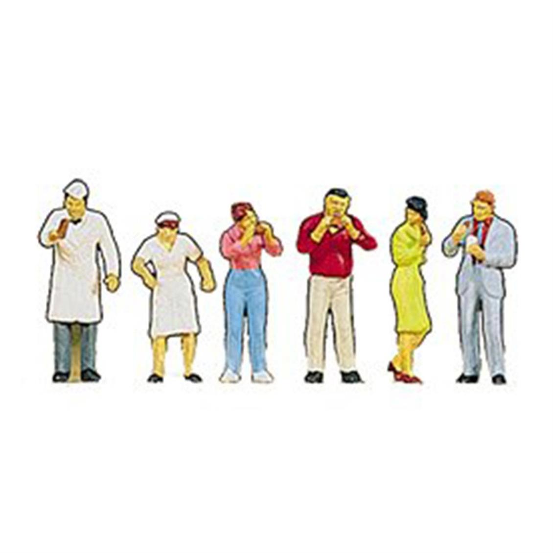Preiser 10109 1/87 Ölçek kek standındaki insanlar Figürleri