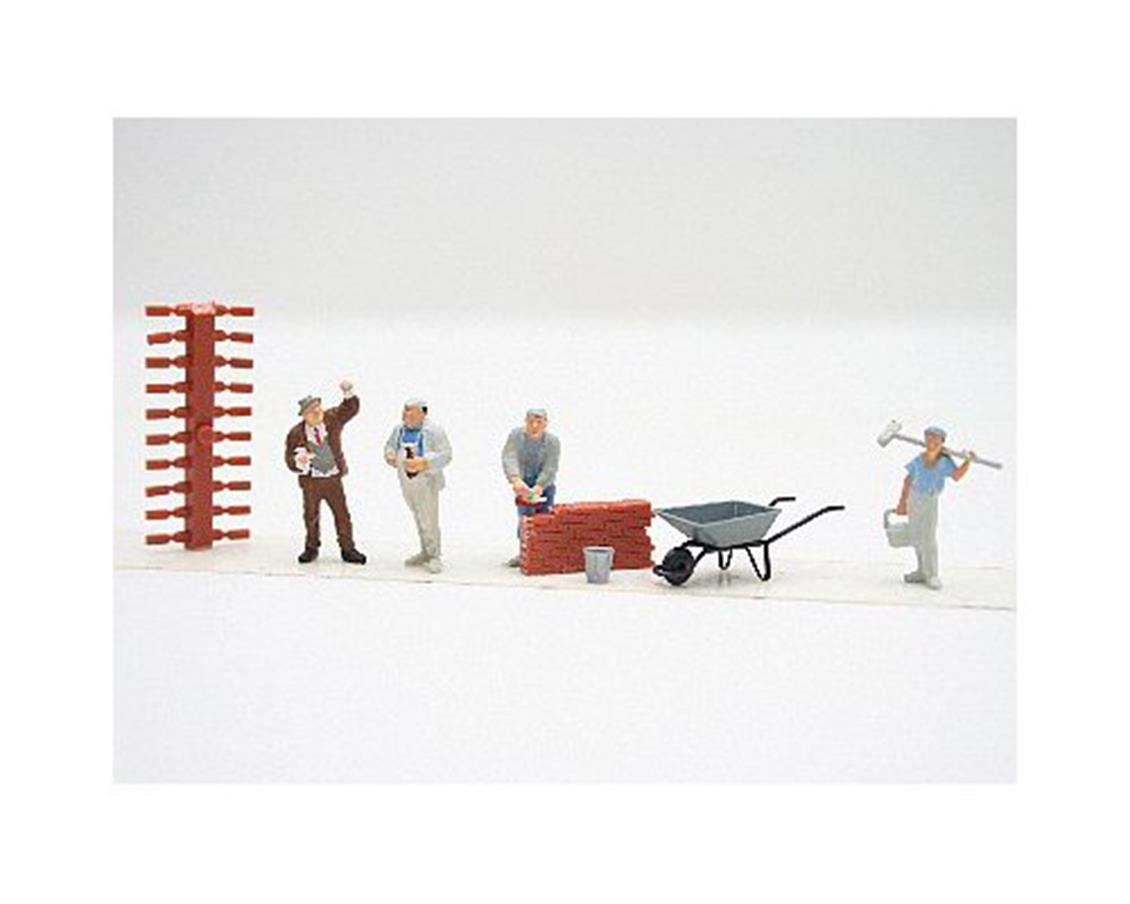 Preiser 10251 1/87 Ölçek duvar işçileri Figürleri