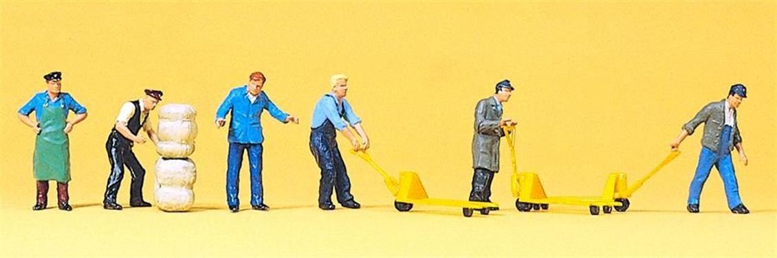 Preiser 10255 1/87 Ölçek güterbodenpersonal Figürleri