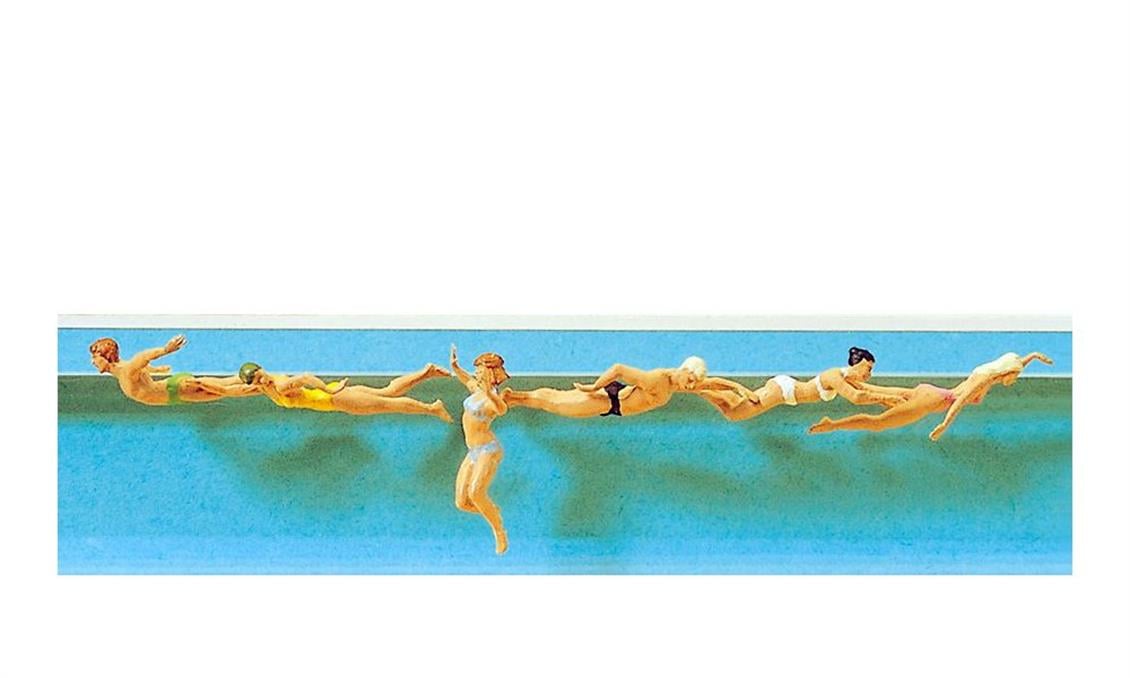 Preiser 10306 1/87 Ölçek yüzen insanlar Figürleri