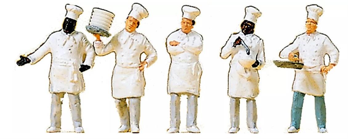 Preiser 10330 1/87 Ölçek açık büfe şefleri Figürleri