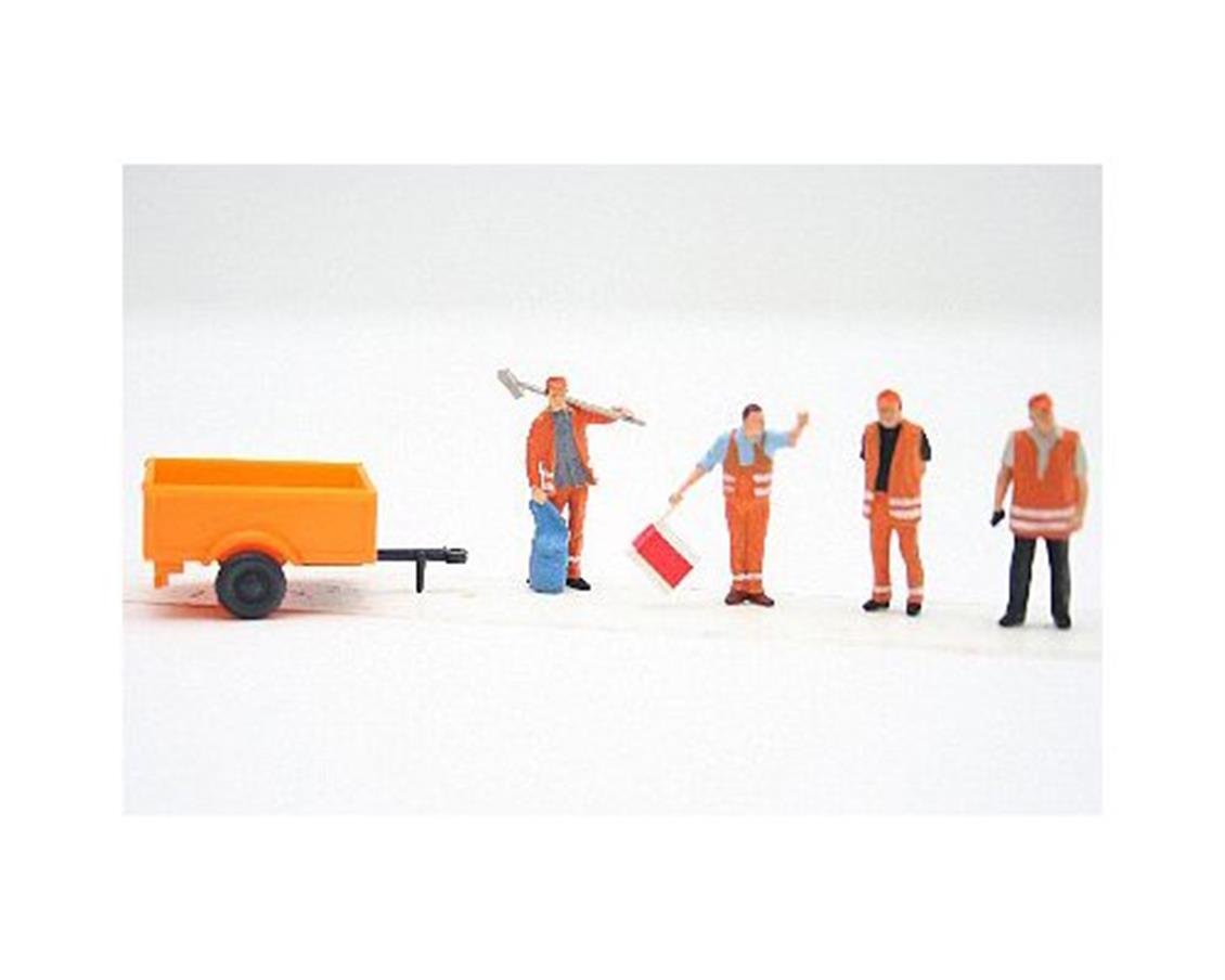 Preiser 10347 1/87 Ölçek yol yapımı çalışanları Figürleri