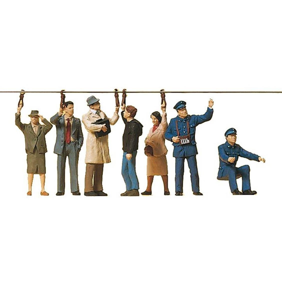 Preiser 10405 1/87 Ölçek ayakta giden tramvay yolcuları Figürleri