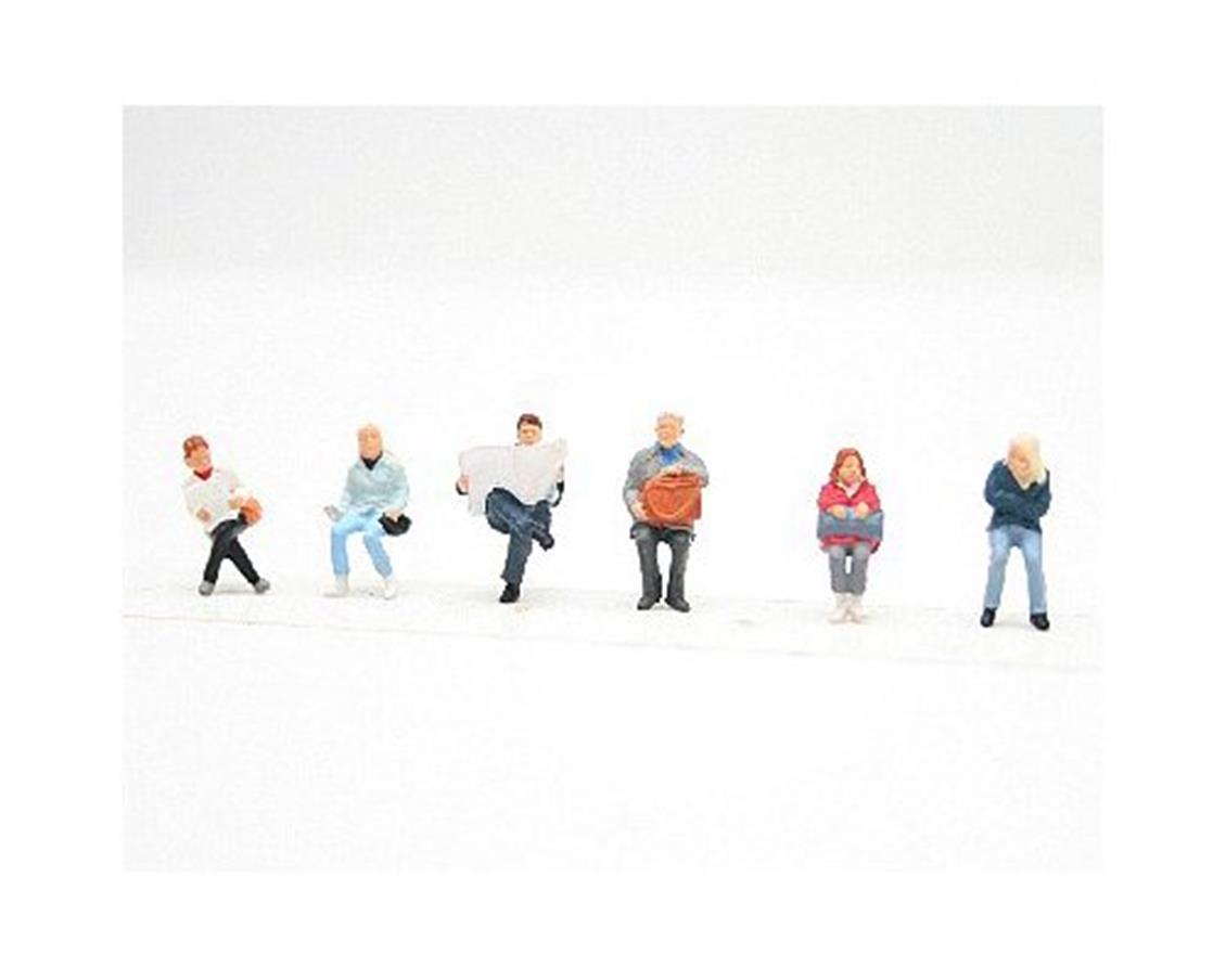 Preiser 10412 1/87 Ölçek sitzende reisende Figürleri