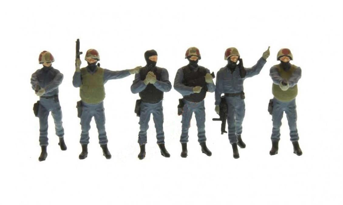 Preiser 10446 1/87 Ölçek csg 9 özel tim polisleri Figürleri