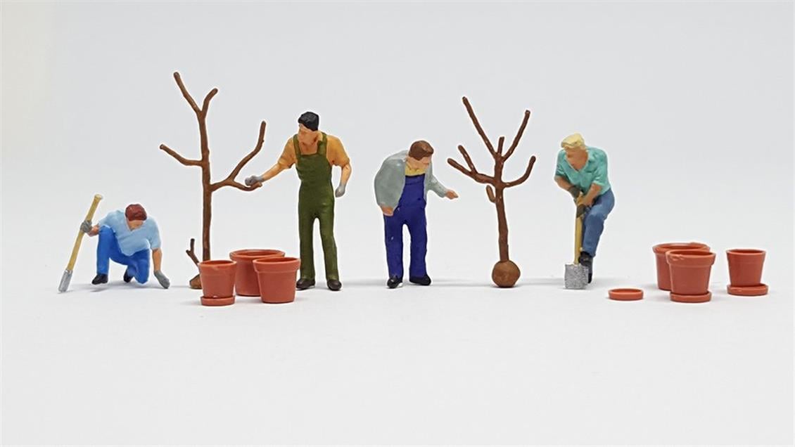 Preiser 10466 1/87 Ölçek ağaç diken insanlar Figürleri