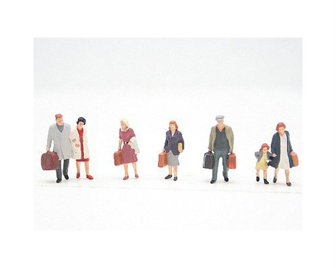 Preiser 10505 1/87 Ölçek gehende reisende Figürleri