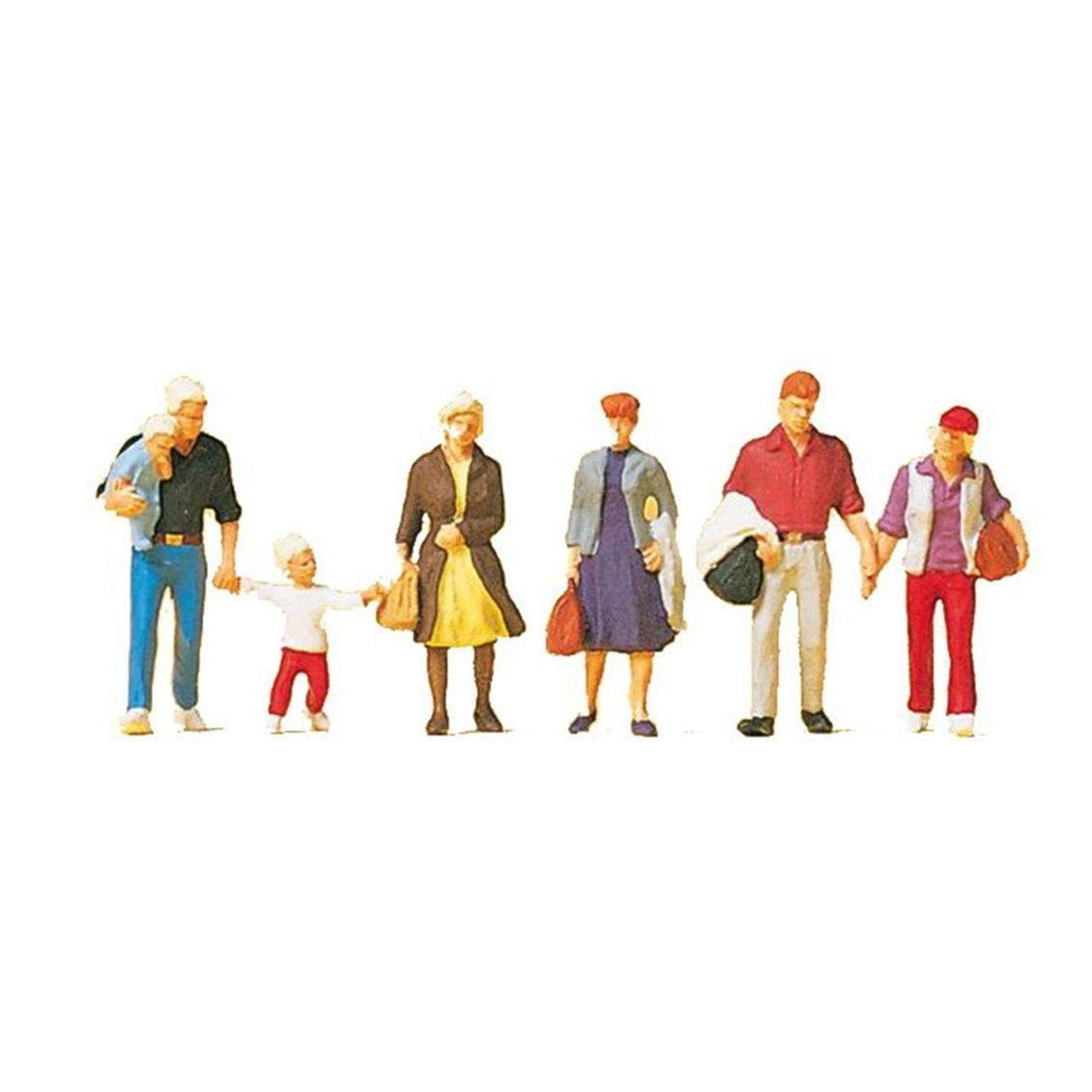 Preiser 10517 1/87 Ölçek gehende reisende Figürleri