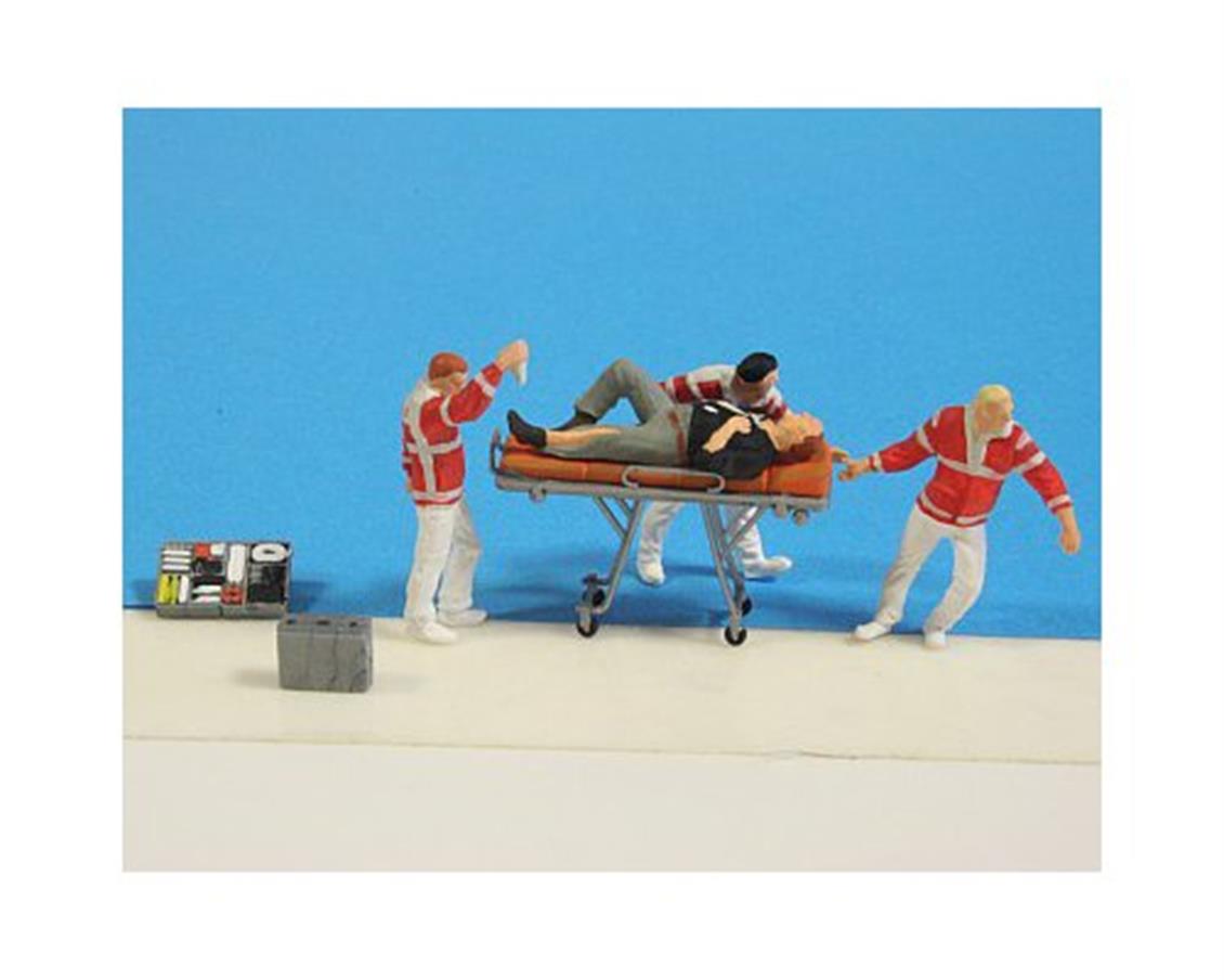 Preiser 10532 1/87 Ölçek hasta taşıyan sağlık görevlileri Figürleri