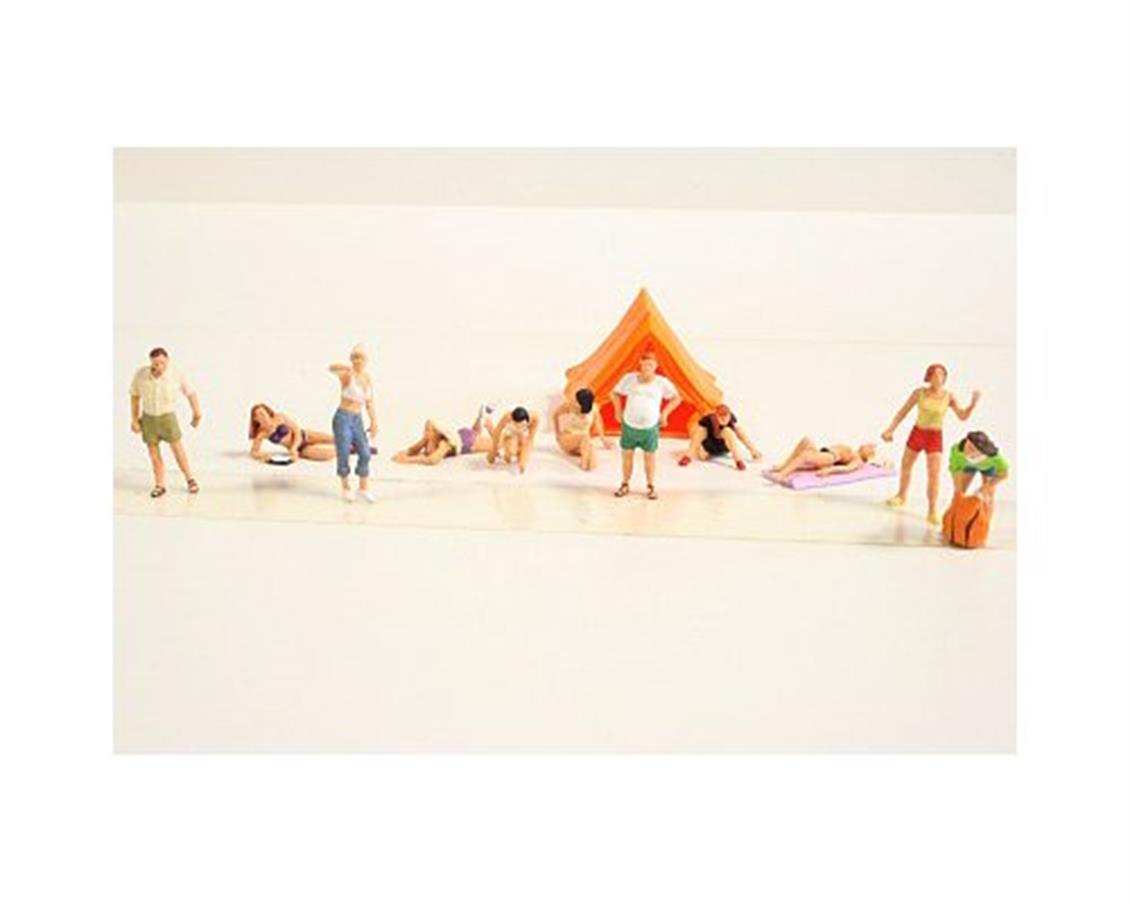 Preiser 10538 1/87 Ölçek kampçılar Figürleri