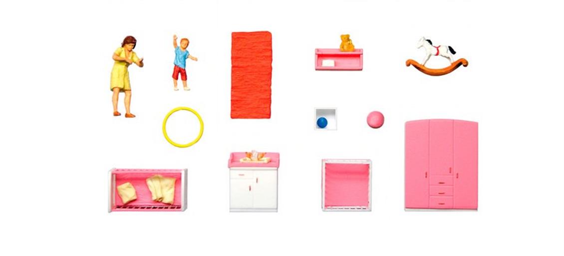 Preiser 10645 1/87 Ölçek mutter beim wickeln. kinderzi Figürleri