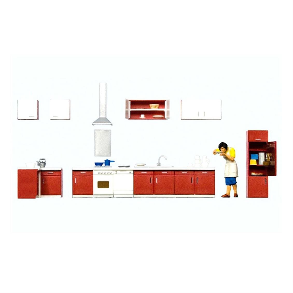 Preiser 10646 1/87 Ölçek mutter beim kochen. küchenein Figürleri