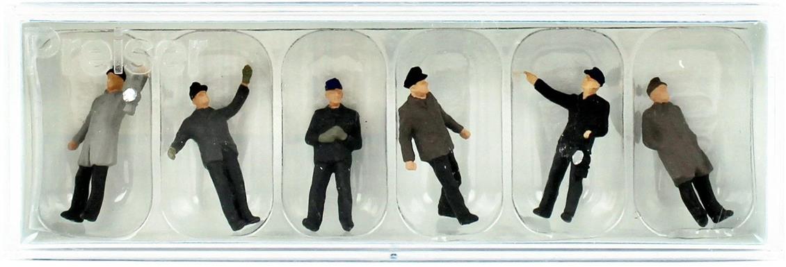 Preiser 14018 1/87 Ölçek Hat Personeli (DB) Figürleri