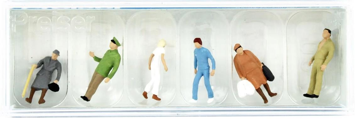 Preiser 14023 1/87 Ölçek Polis ve Yolcu Figürleri