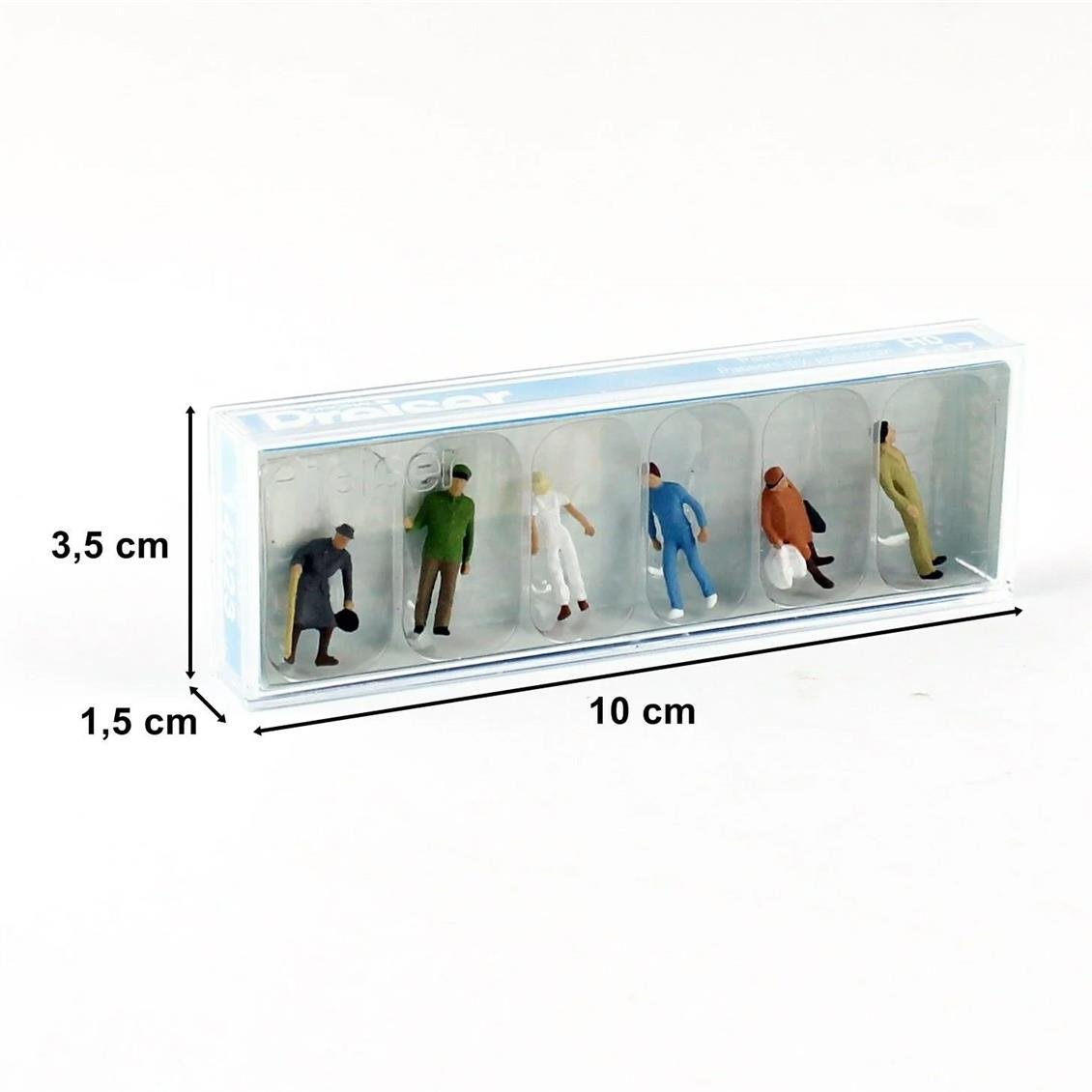 Preiser 14023 1/87 Ölçek Polis ve Yolcu Figürleri