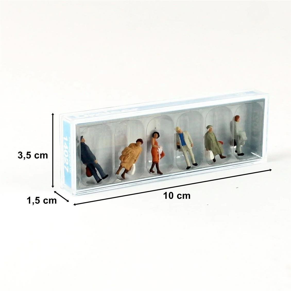 Preiser 14027 1/87 Ölçek Eşyalı Yolcu Figürleri