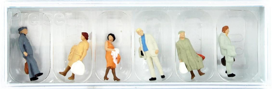 Preiser 14027 1/87 Ölçek Eşyalı Yolcu Figürleri