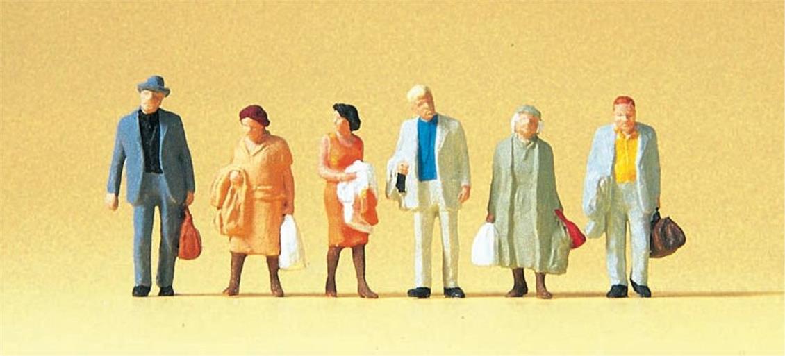 Preiser 14027 1/87 Ölçek Eşyalı Yolcu Figürleri