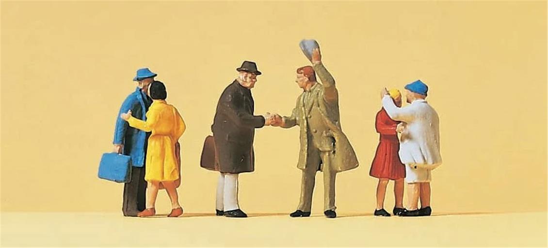 Preiser 14028 1/87 Ölçek Birbirini Tebrik Eden İnsan Figürleri