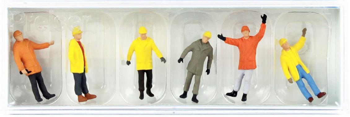 Preiser 14034 1/87 Ölçek Koruyucu Giysili İşçi Figürleri