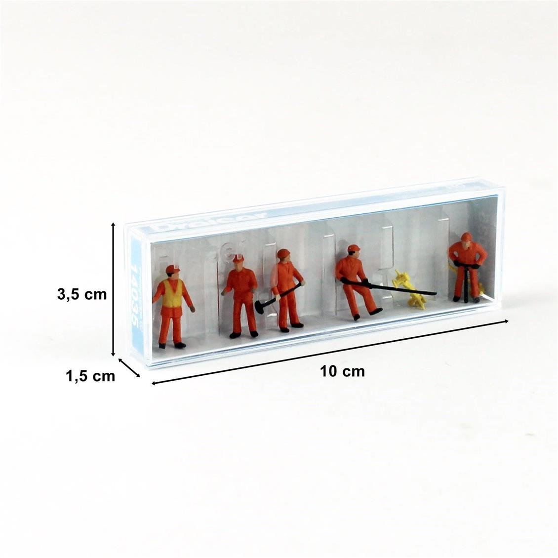 Preiser 14035 1/87 Ölçek Ray İşçisi Figürleri