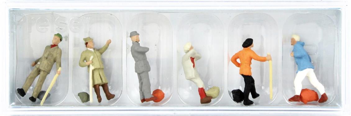 Preiser 14077 1/87 Ölçek Bastonlu İnsan Figürleri