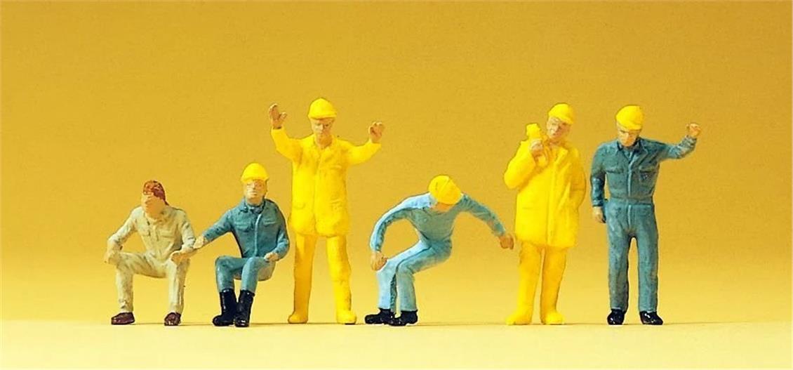 Preiser 14128 1/87 Ölçek İnşaat Vinci Personeli Figürleri