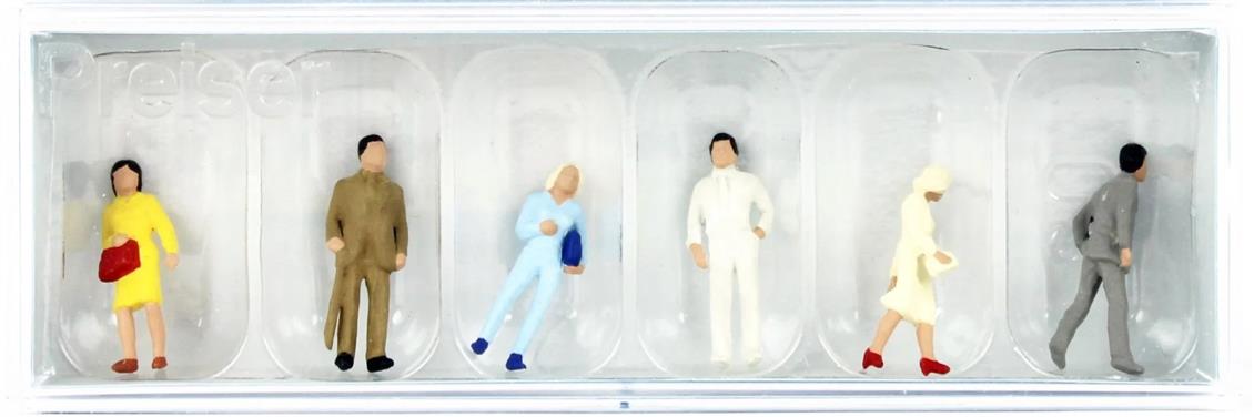 Preiser 14135 1/87 Ölçek Ayakta Duran Yolcu Figürleri