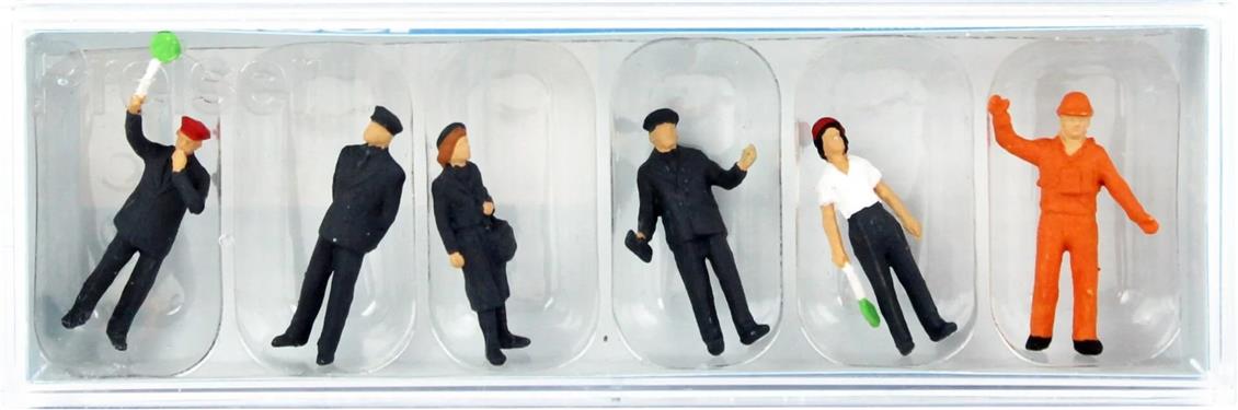 Preiser 14140 1/87 Ölçek Demiryolu Personeli (DB 1989) Figürleri