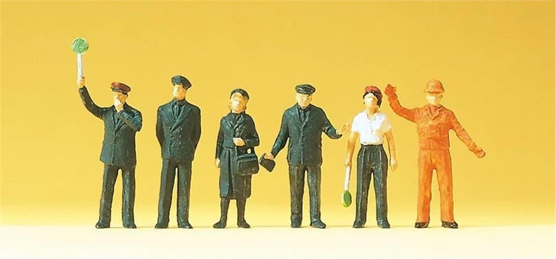 Preiser 14140 1/87 Ölçek Demiryolu Personeli (DB 1989) Figürleri