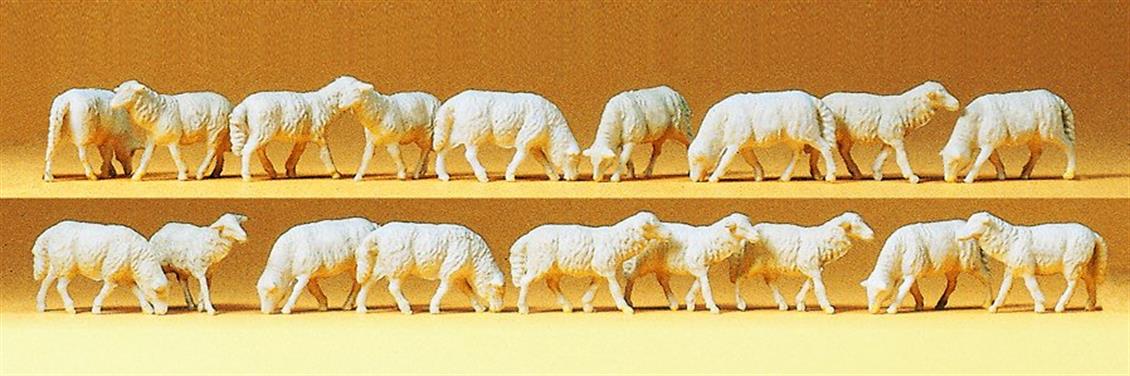 Preiser 14161 1/87 Ölçek koyun figürleri - 15 adet Figürleri