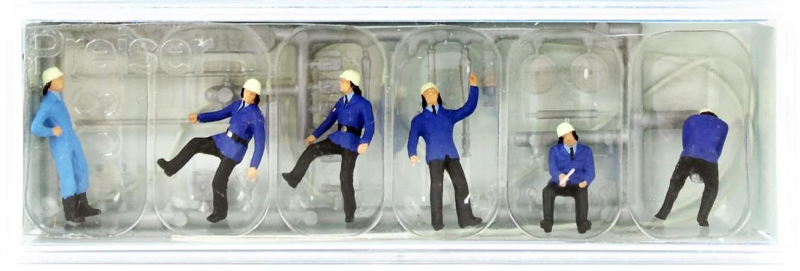 Preiser 14204 1/87 Ölçek Hortum Açan İtfaiyeci Figürleri