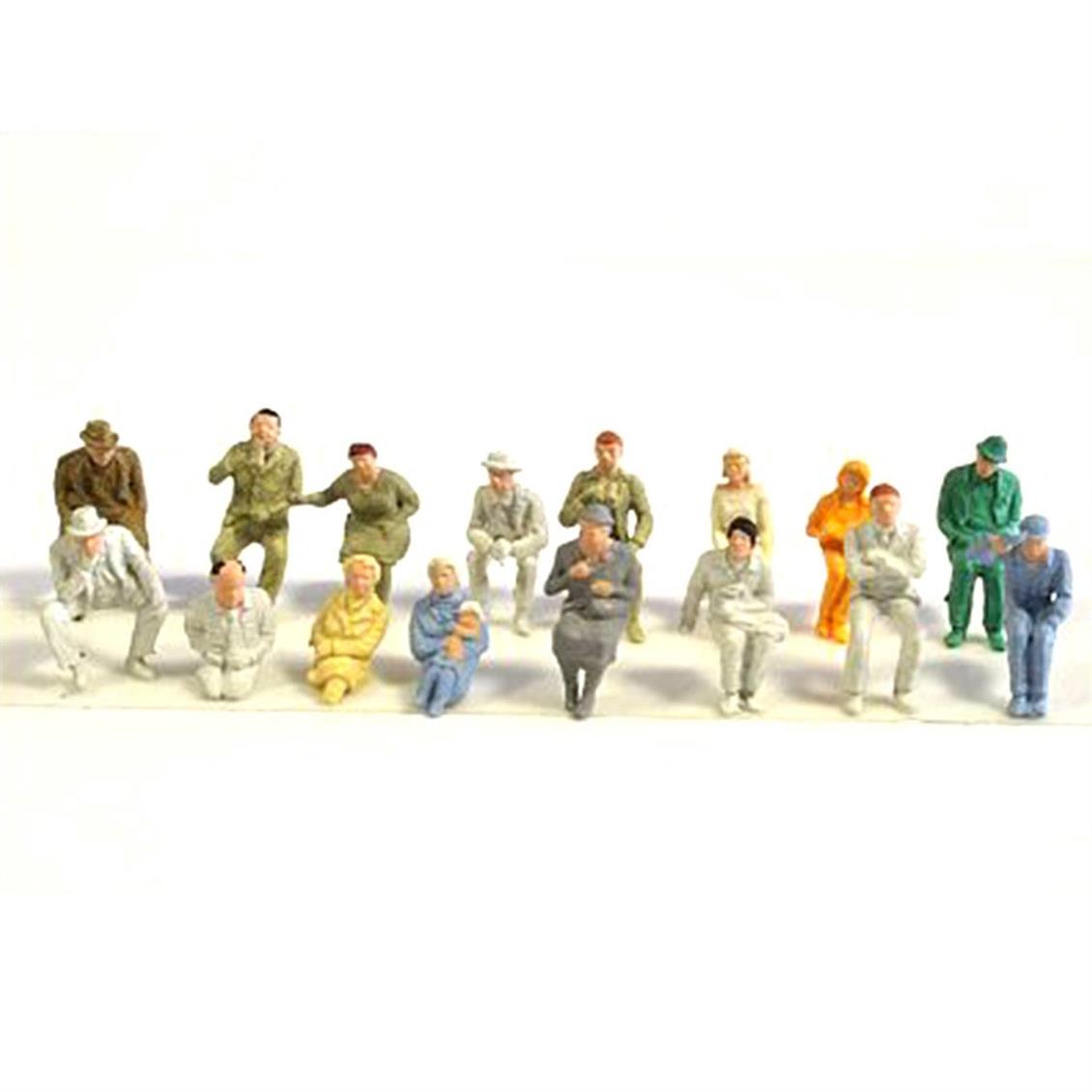Preiser 14400 1/87 Ölçek oturan yolcular Figürleri