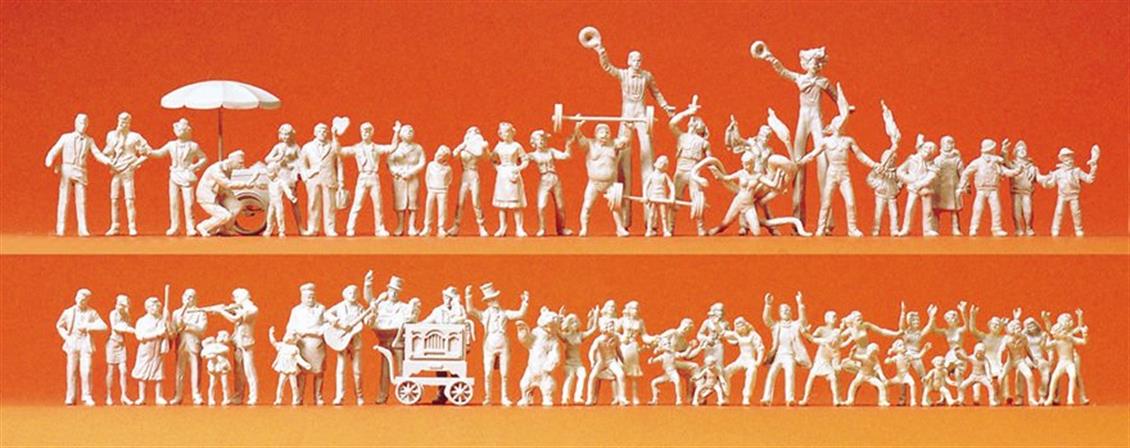 Preiser 16342 1/87 Ölçek volksfestbesucher. schaustell Figürleri