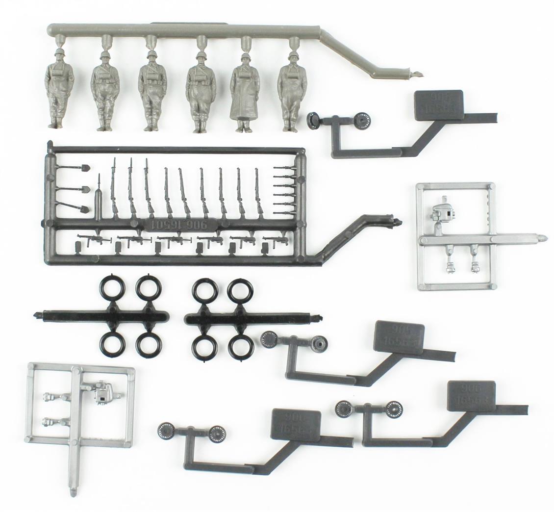 Preiser 16571 1/87 Ölçek Motorsikletli Asker Figürleri