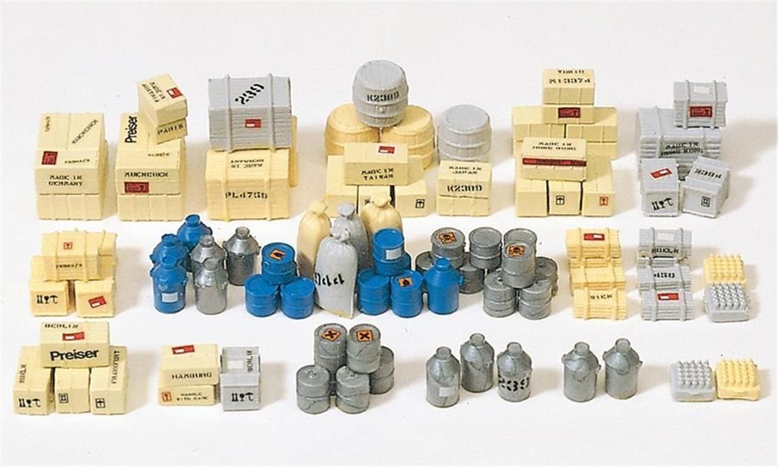 Preiser 17100 1/87 Ölçek kargo aksesuarları Figürleri