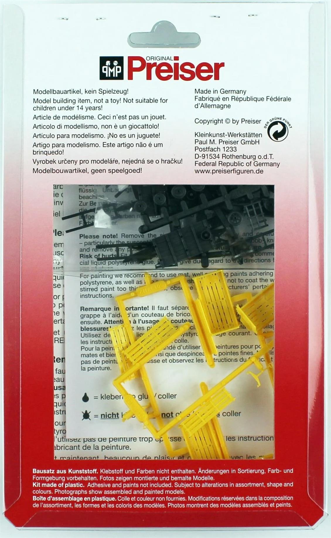 Preiser 17112 1/87 Ölçek Eşya Taşıma Arabaları Figürleri