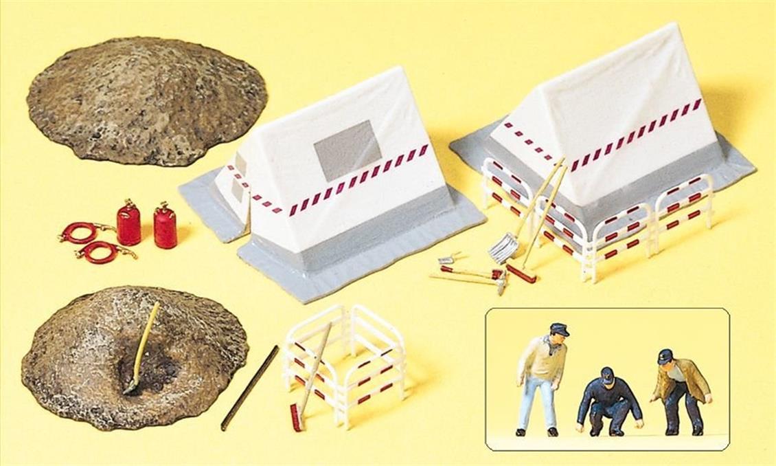 Preiser 17179 1/87 Ölçek telekomünikasyon işçileri ve çalışma sa Figürleri