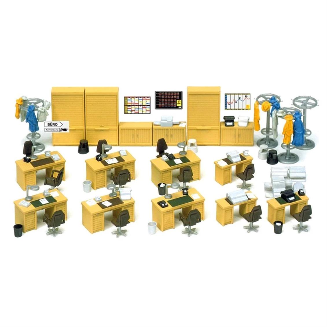 Preiser 17184 1/87 Ölçek Ofis Masaları ve Aksesuarları Figürleri