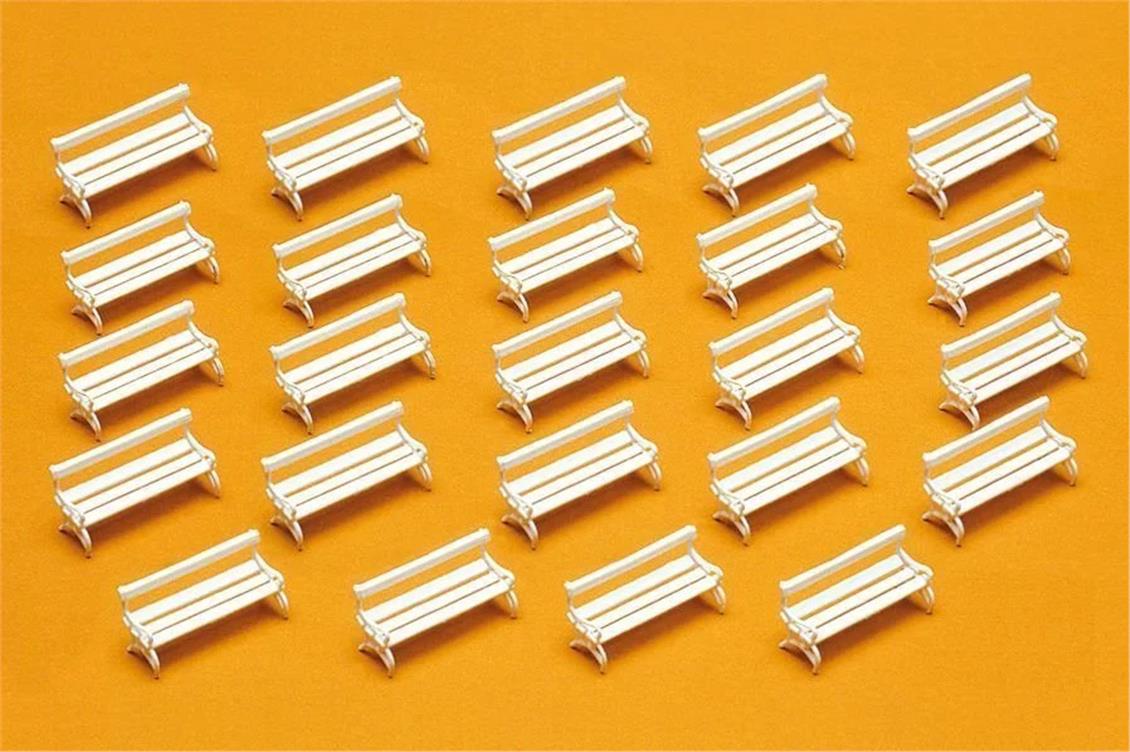 Preiser 17200 1/87 Ölçek park bankları - 24 adet Figürleri