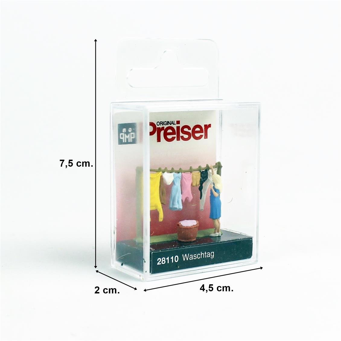 Preiser 28110 1/87 Ölçek, Çamaşır Yıkama Günü, Boyanmış Plastik Figürü