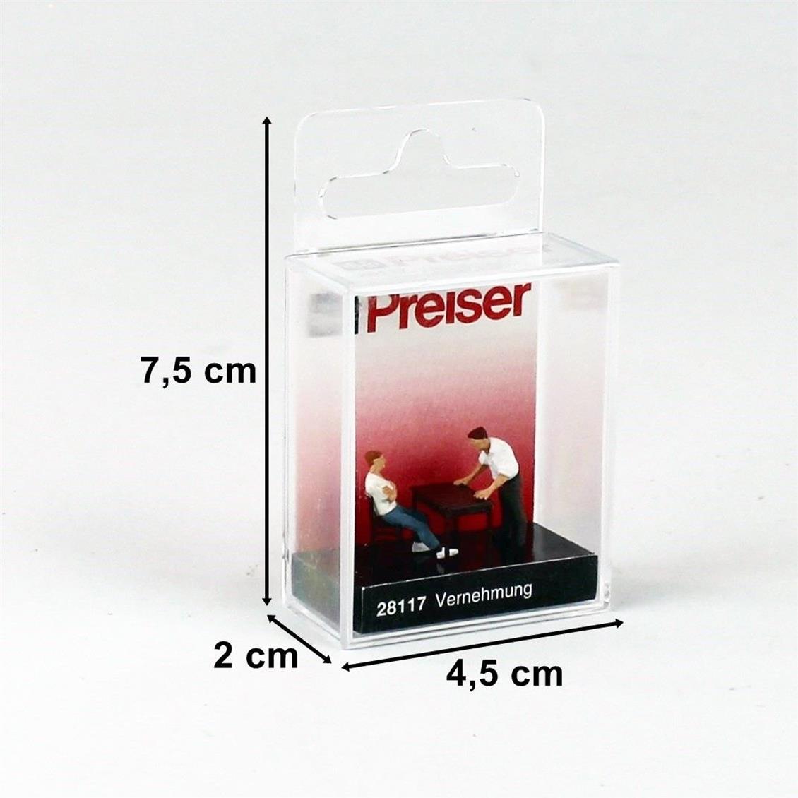 Preiser 28117 1/87 Ölçek Zanlı ve Polis Figürleri