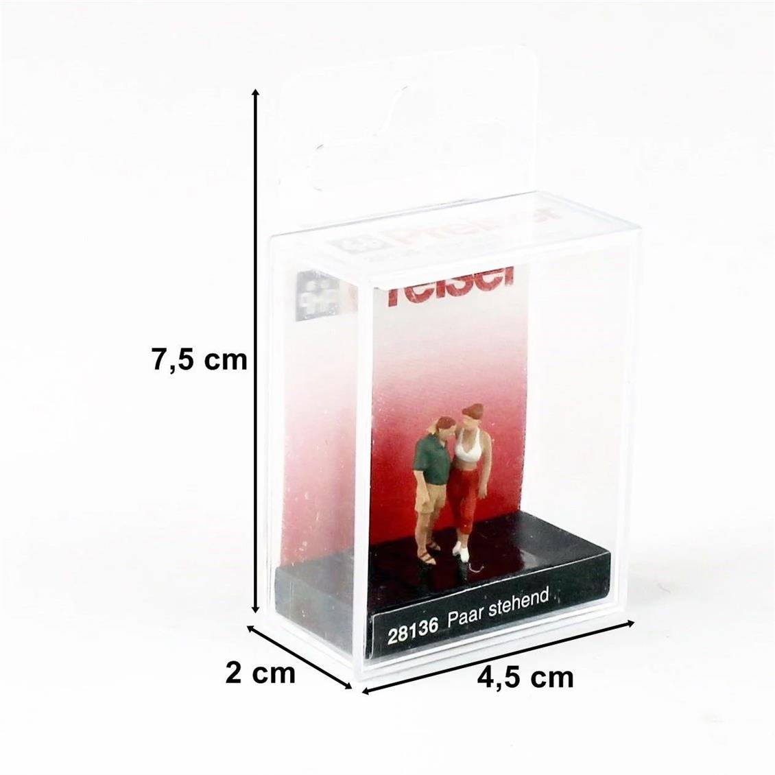 Preiser 28136 1/87 Ölçek Ayakta Duran Çift Figürü