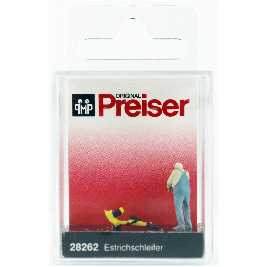 Preiser 28262 1/87 Ölçek, Zımpara Motoru Kullanan İşçi, Boyanmış Plastik Figürleri