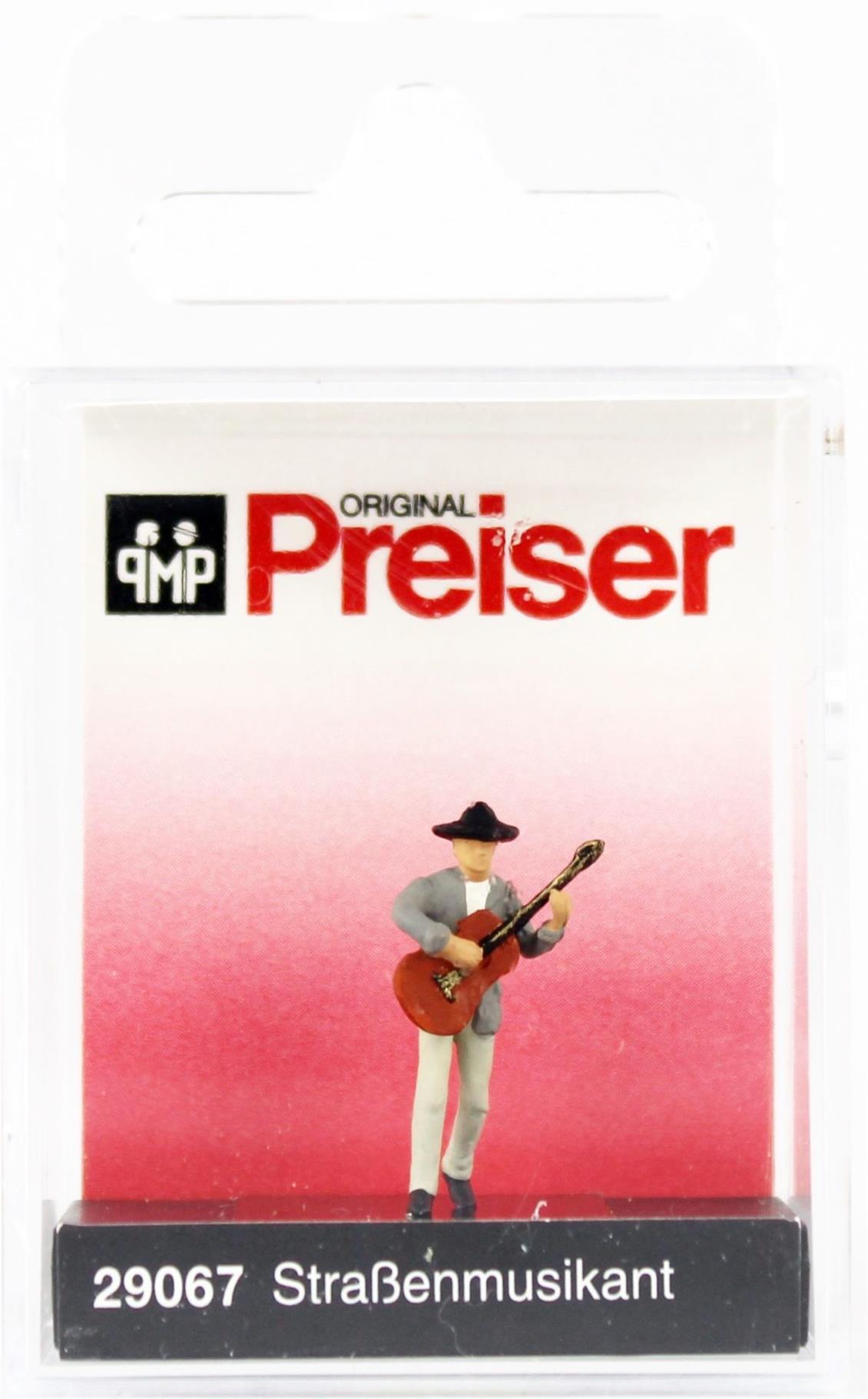 Preiser 29067 1/87 Ölçek Sokak Gitaristi Figürü