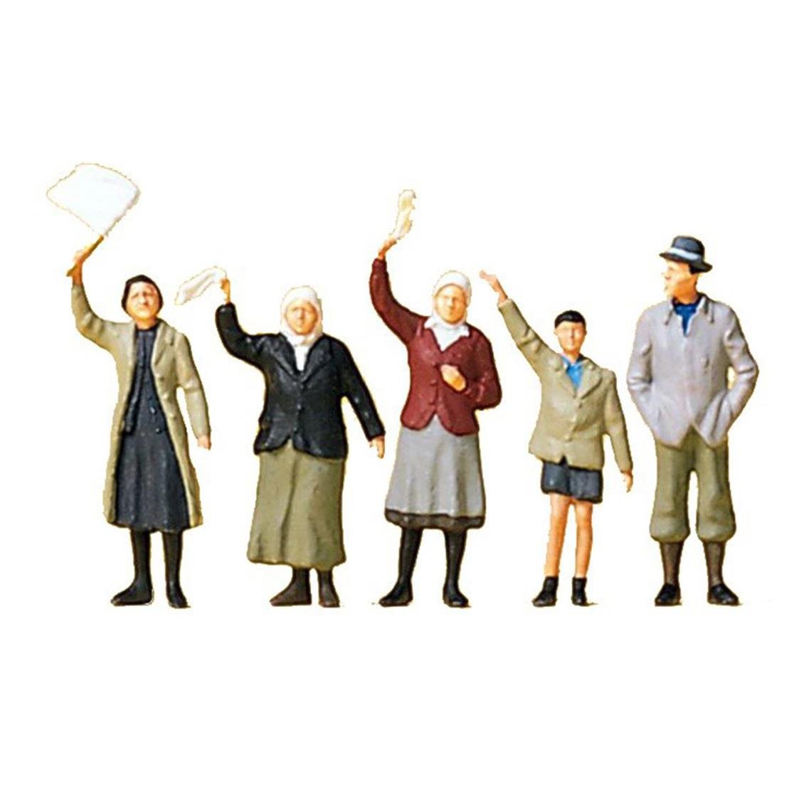 Preiser 72413 1/72 Ölçek winkende zivilisten am straße Figürleri