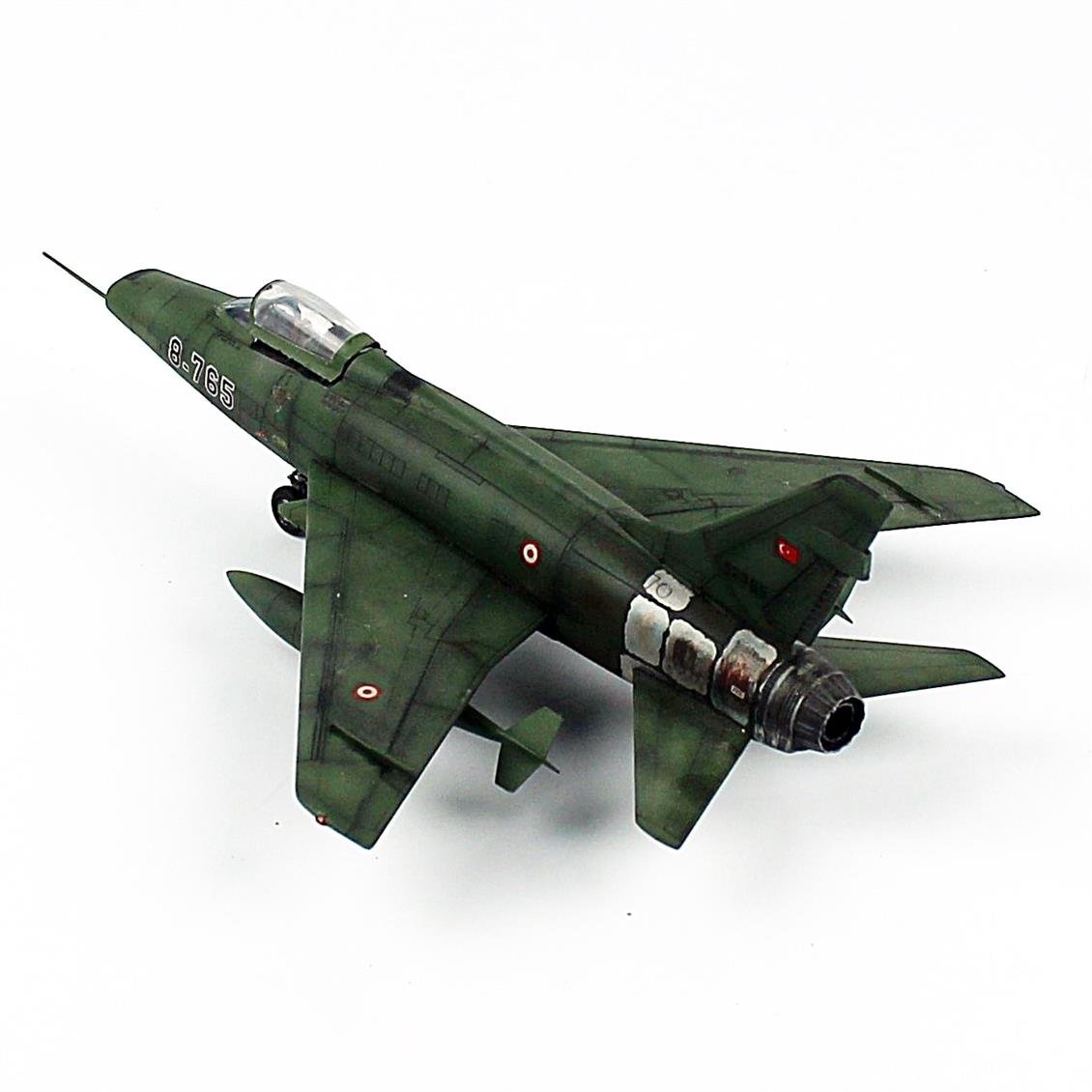 QD182, 1/72 Ölçek, F-100 D, 181. Filo Diyarbakır,  Sergilemeye Hazır Savaşl Uçağı Modeli