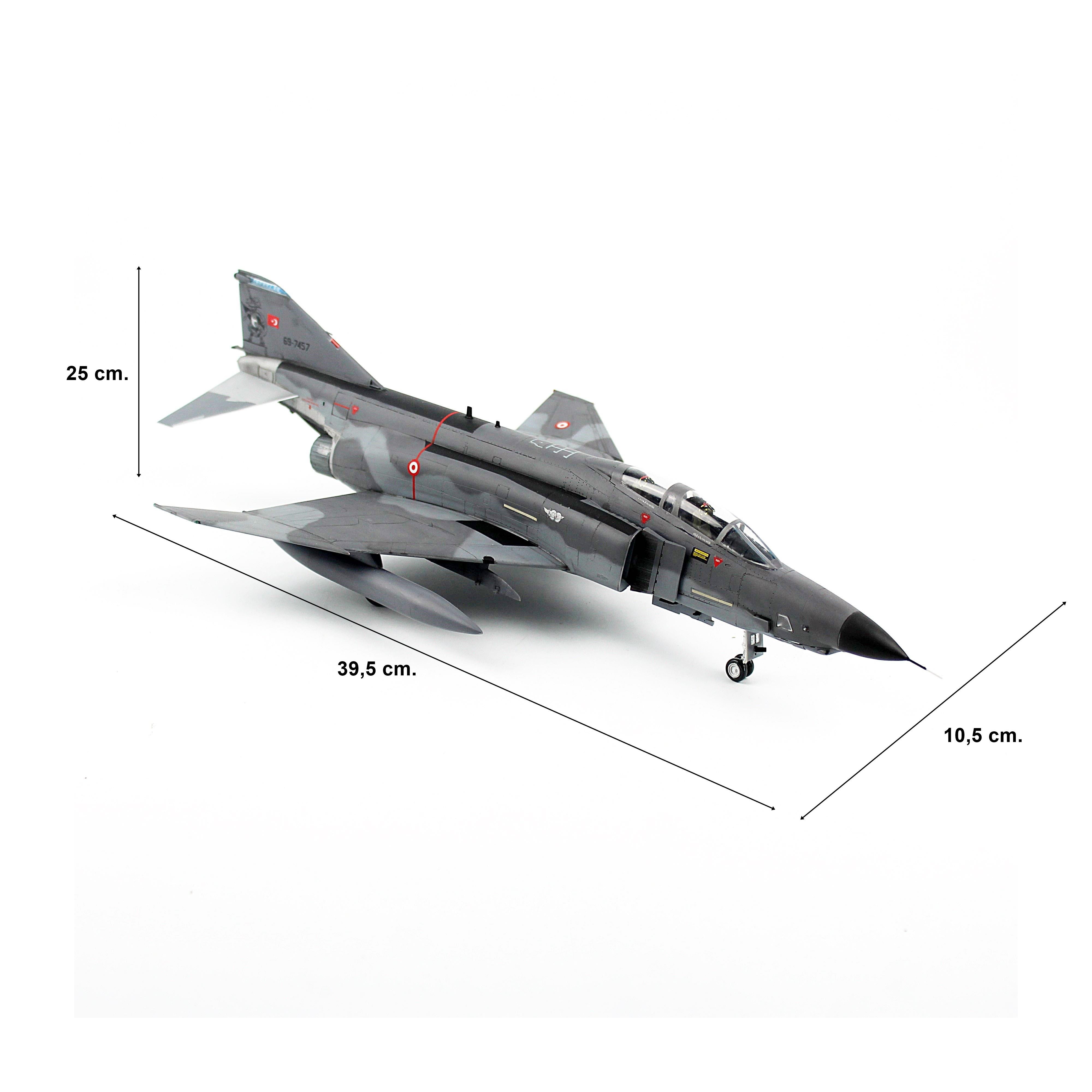 QD194 1/48 Ölçek, RF-4E TM 173. Filo (Şafak), Sergilemeye Hazır Model Uçak