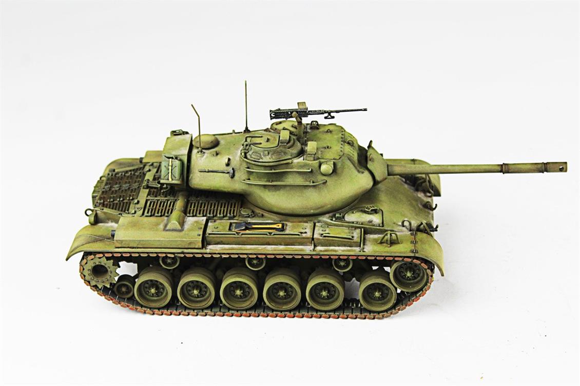 QD270 1/35 M47 Patton, Italeri, Sergilemeye Hazır Plastik Tank Maketi