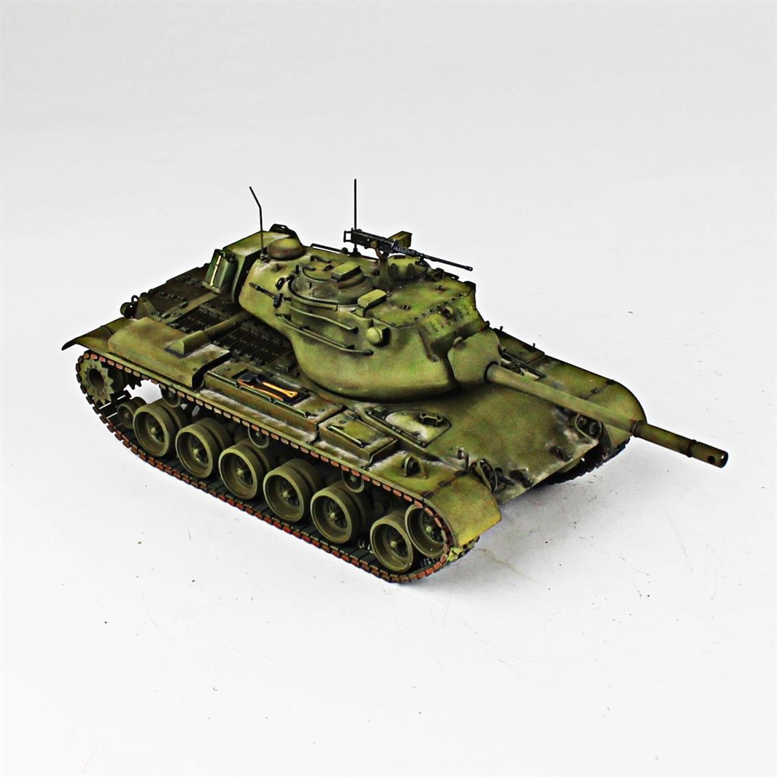 QD270 1/35 M47 Patton, Italeri, Sergilemeye Hazır Plastik Tank Maketi